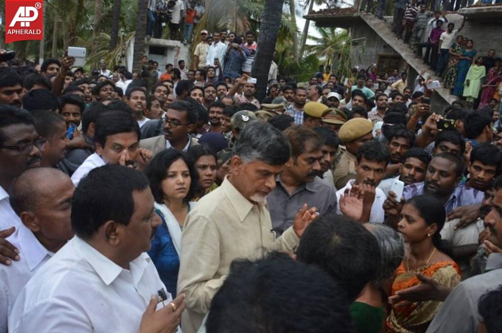 Politicians visit  Nagaram Village