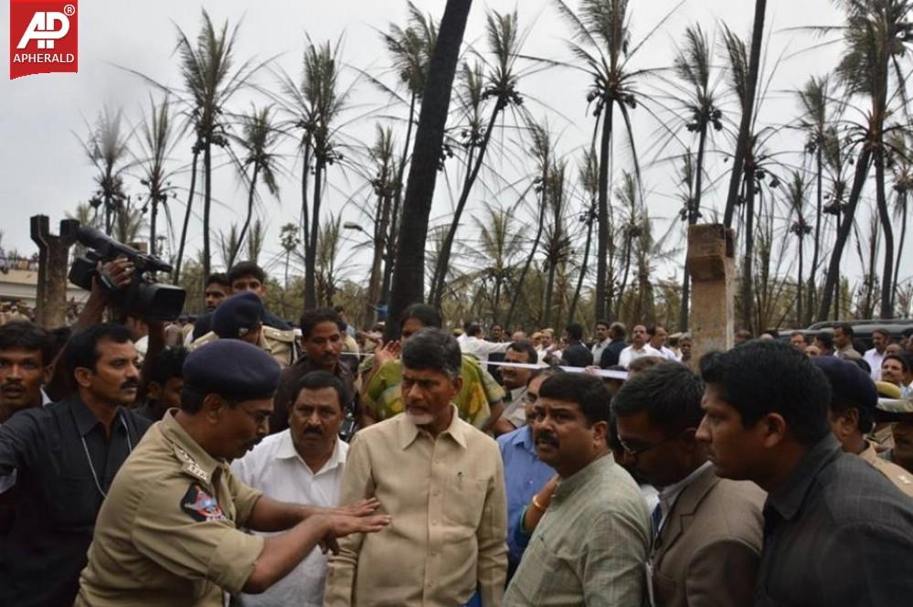 Politicians visit  Nagaram Village