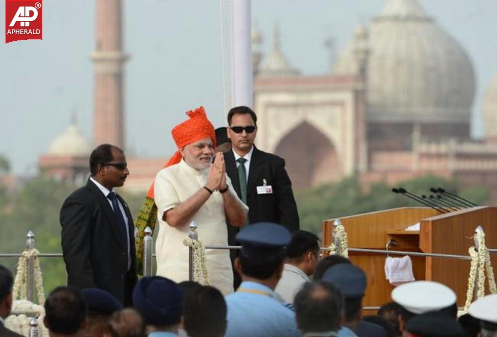 Prime Minister Narenda Modi At Red Fort