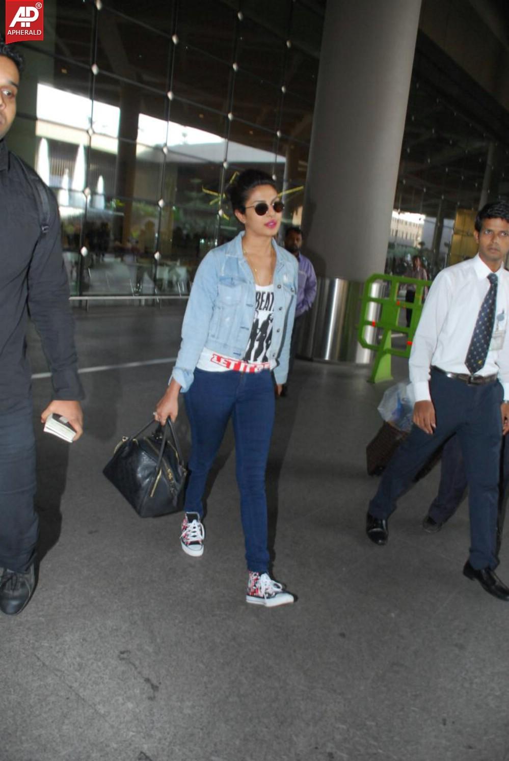 Priyanka Chopra Returns from Abu Dhabi