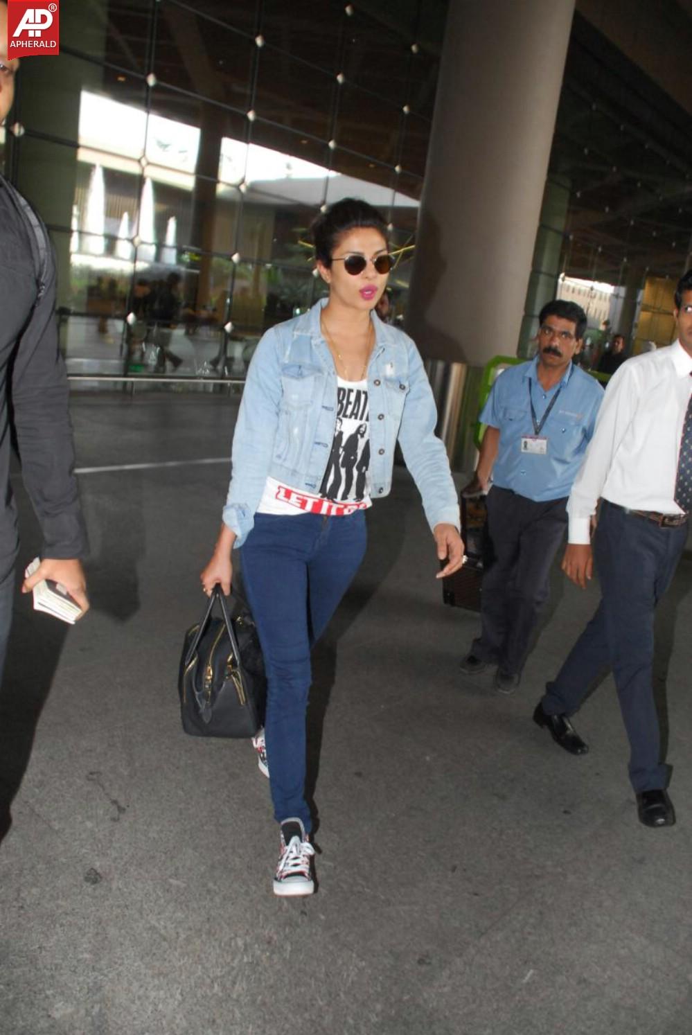 Priyanka Chopra Returns from Abu Dhabi