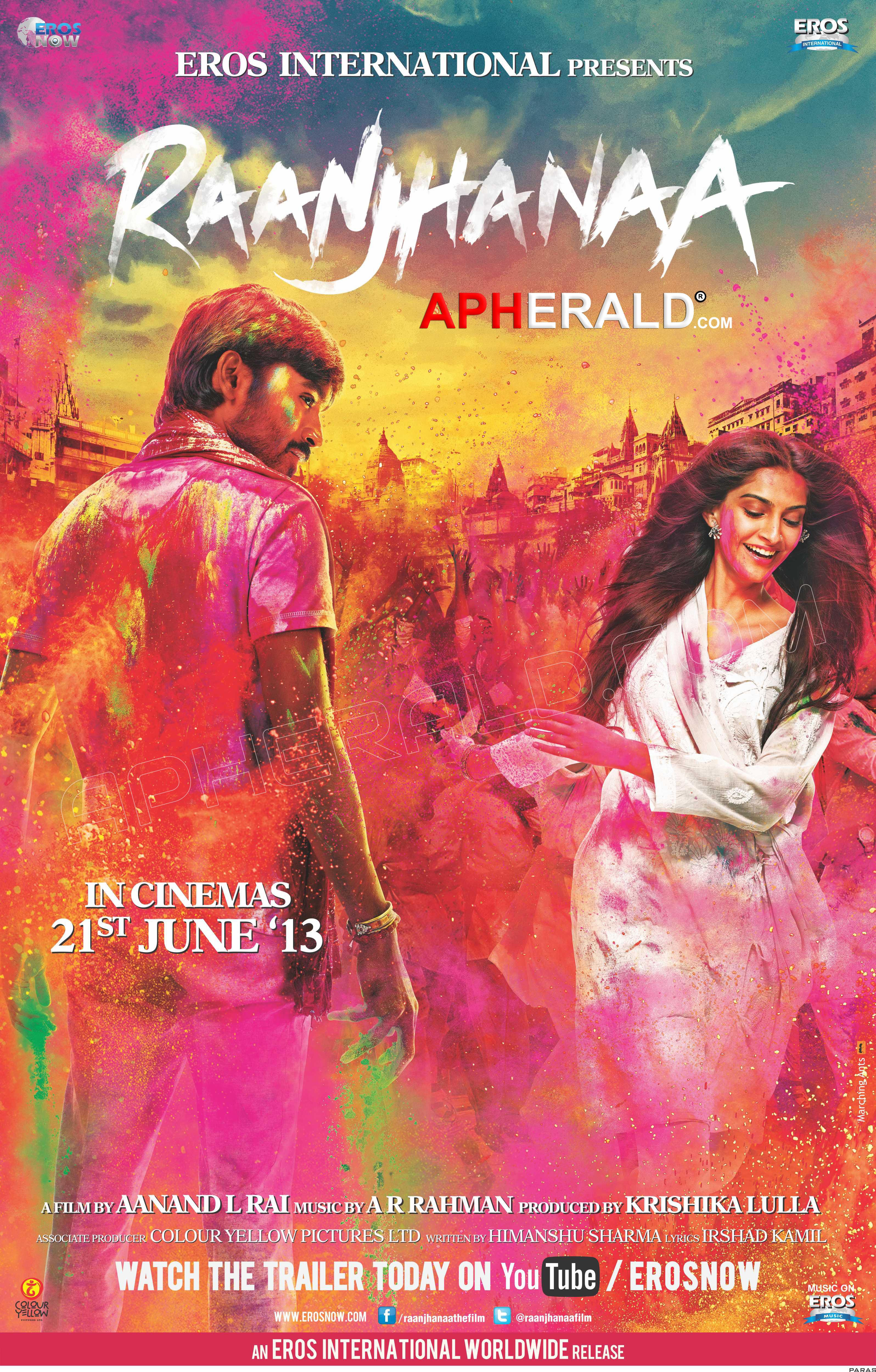 Raanjhnaa Movie Posters