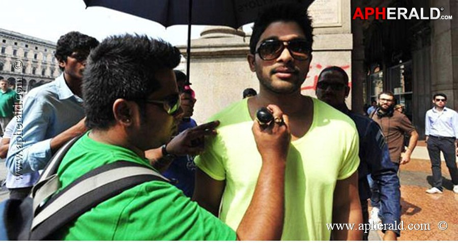 Race Gurram Working Stills