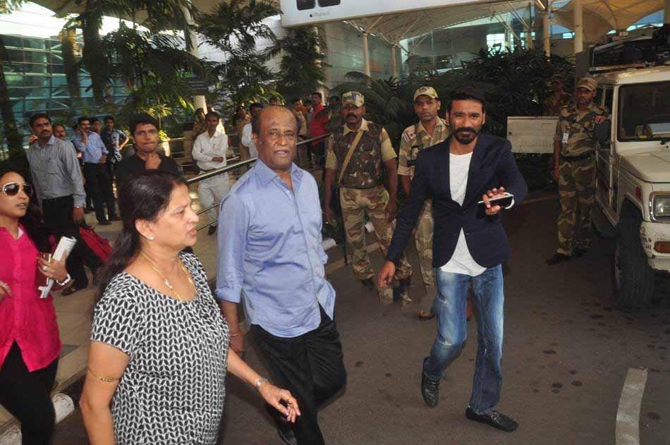 Rajinikanth with Dhanush Photos