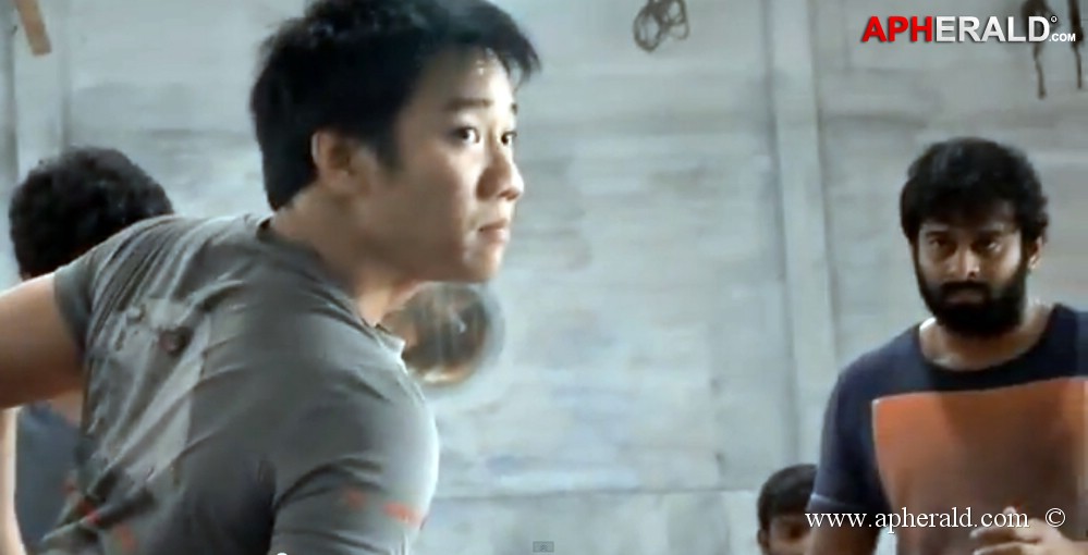 Rana Working Stills in Bahubali Movie