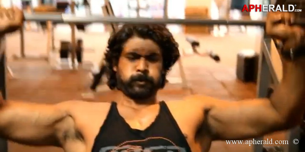 Rana Working Stills in Bahubali Movie