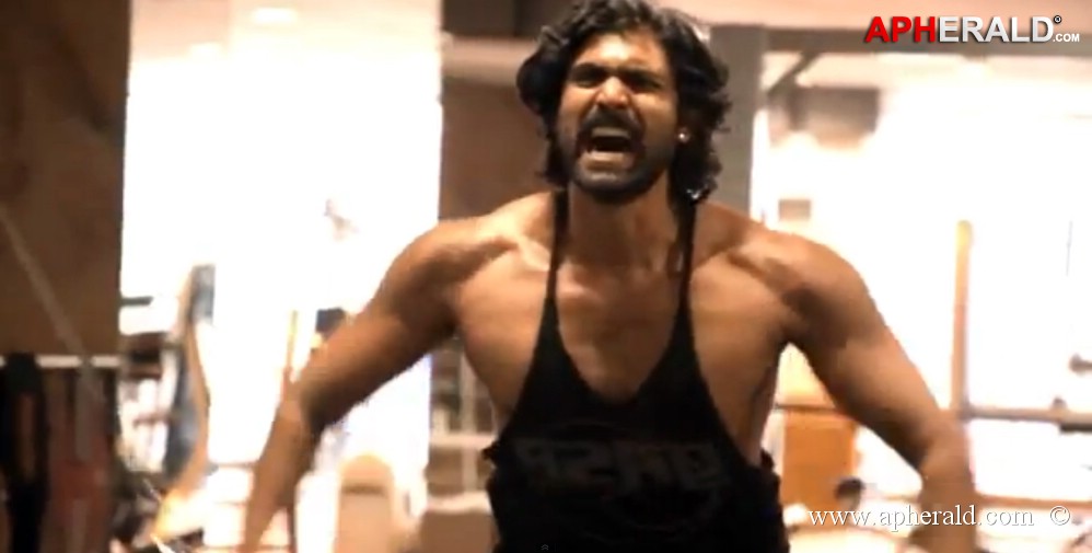 Rana Working Stills in Bahubali Movie