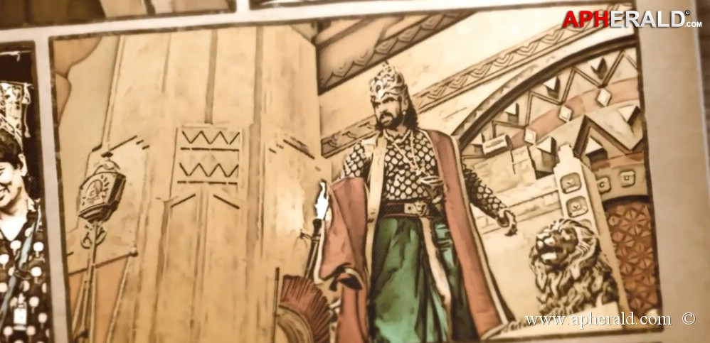 Rana Working Stills in Bahubali Movie