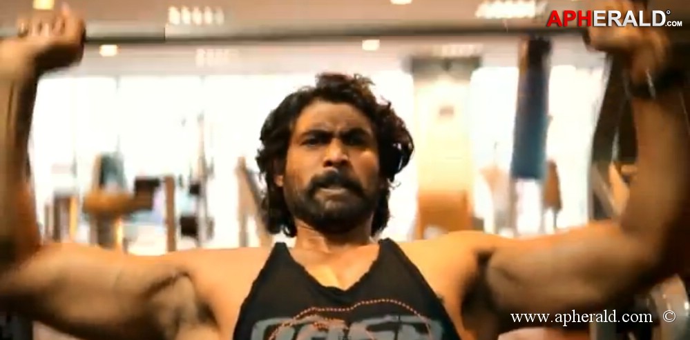 Rana Working Stills in Bahubali Movie