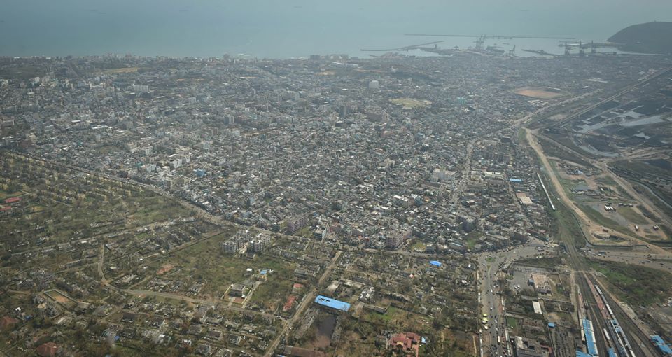 Shri NCBN visiting cyclone affected areas