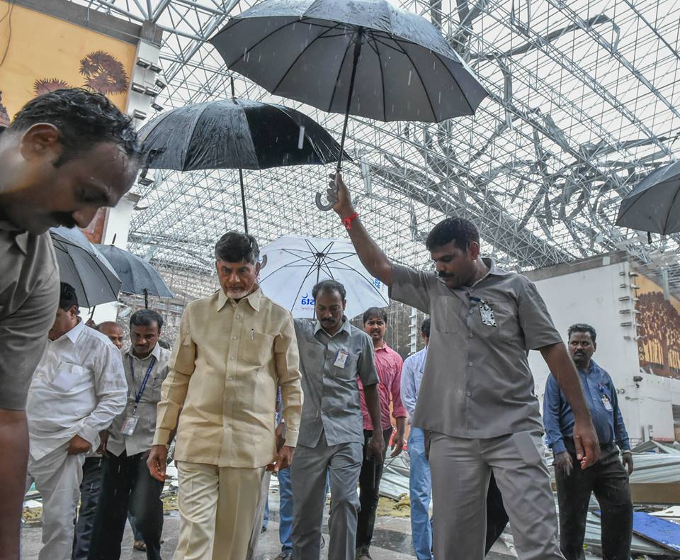 Sri NCBN visiting Cyclone effected areas in Vishakapatnam