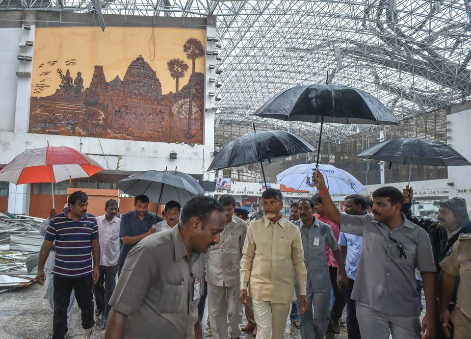 Sri NCBN visiting Cyclone effected areas in Vishakapatnam