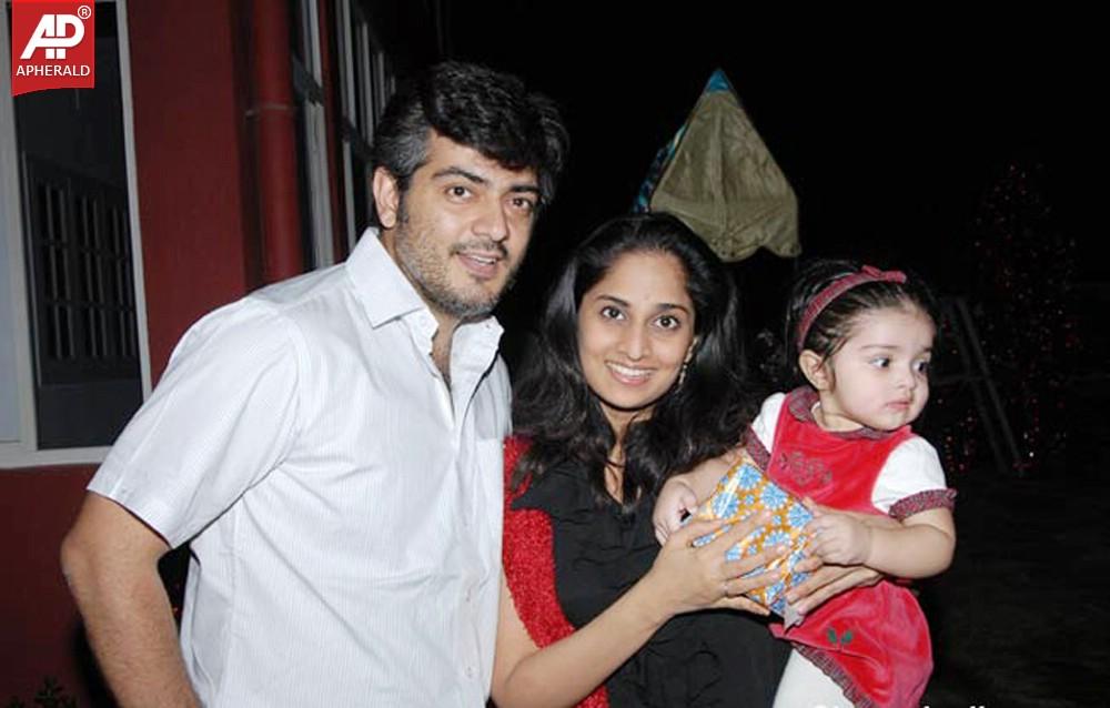 Tamil Hero Ajith Family Photos