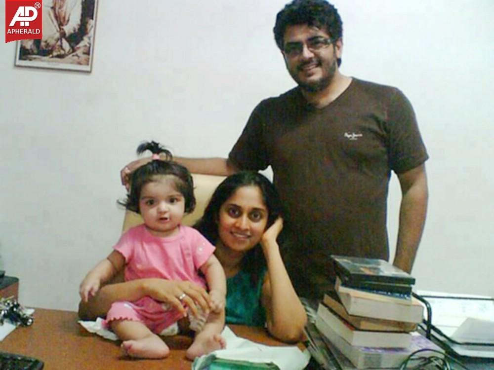 Tamil Hero Ajith Family Photos