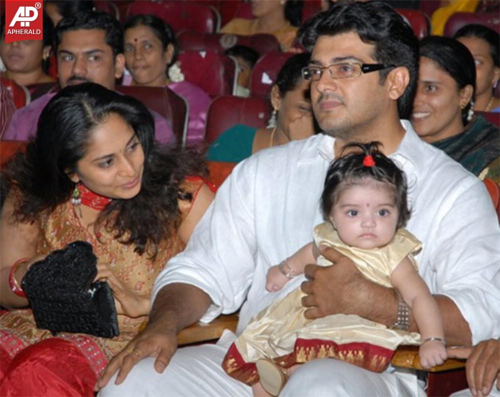 Tamil Hero Ajith Family Photos