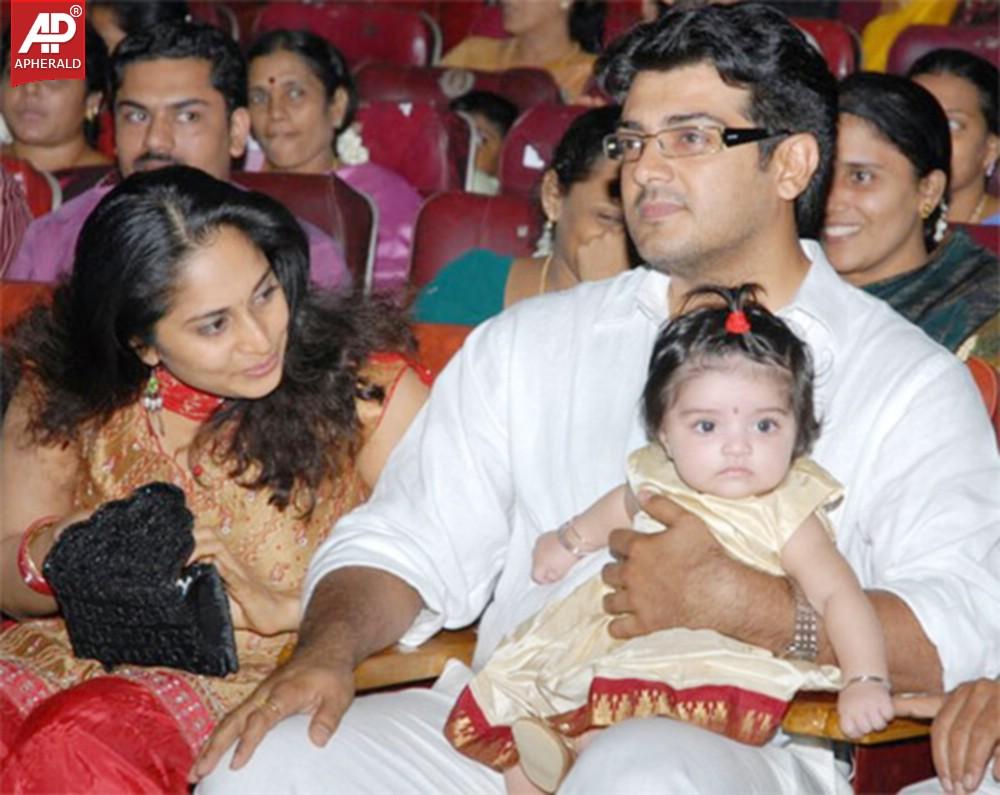 Tamil Hero Ajith Family Photos