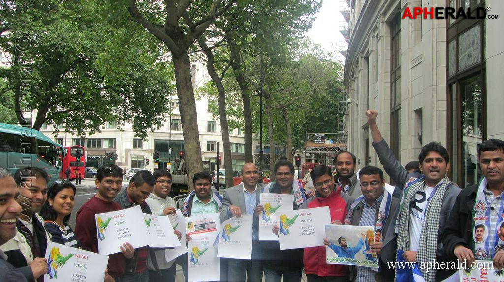 YSRCP Protests in London