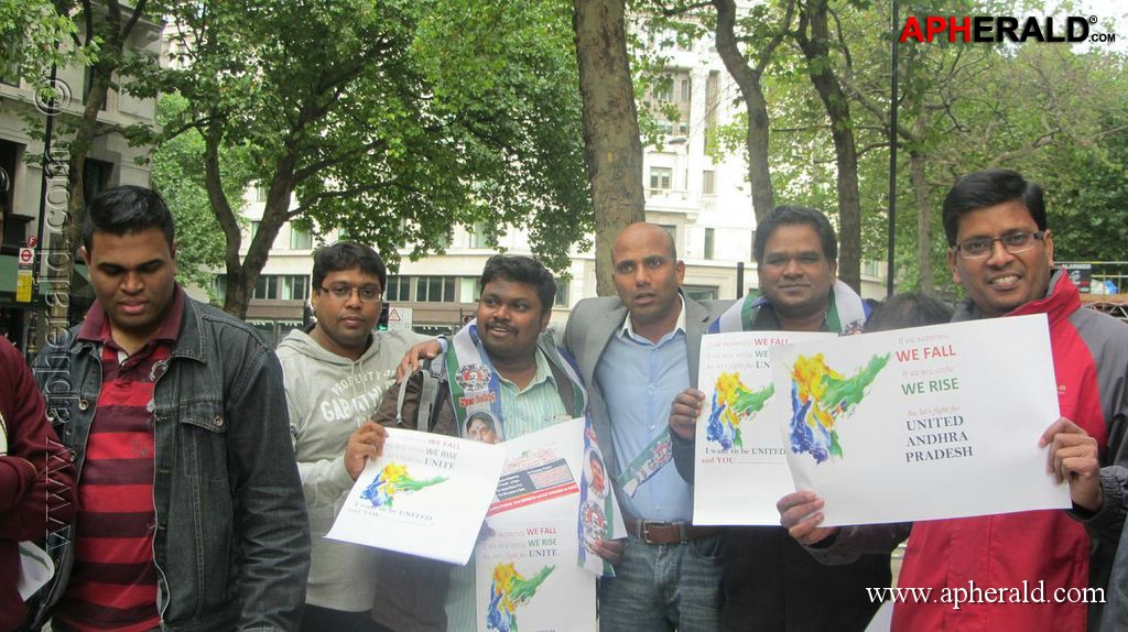 YSRCP Protests in London