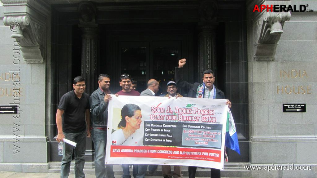 YSRCP Protests in London
