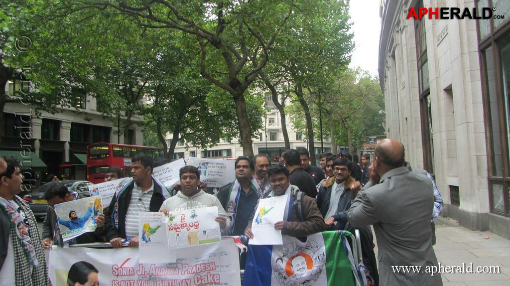 YSRCP Protests in London