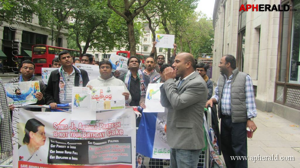 YSRCP Protests in London