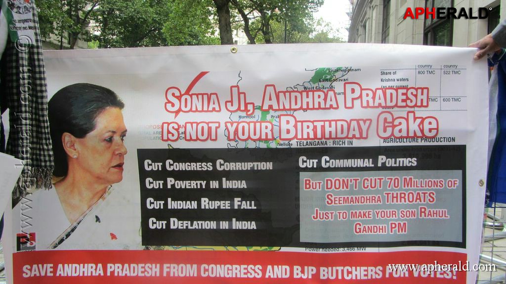 YSRCP Protests in London