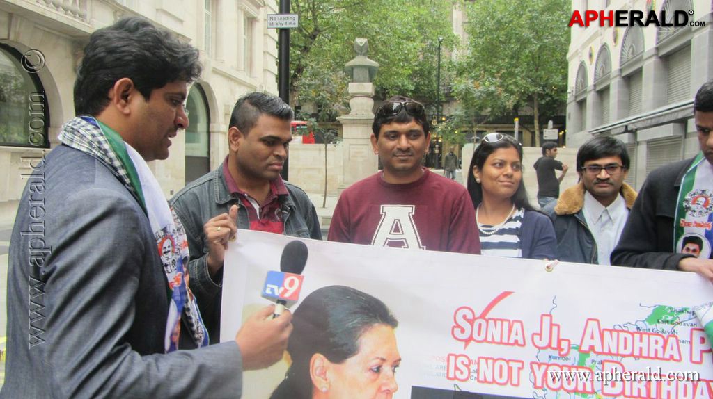 YSRCP Protests in London