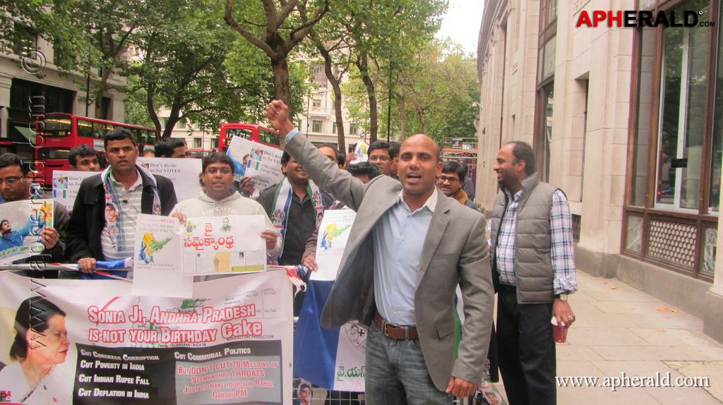 YSRCP Protests in London