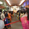 .  Despite freezing cold weather 8000 devotees and visitors thronged the Hindu Temple of Atlanta 