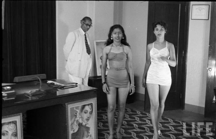 Girls Auditioning Screen Test for Hindi Movies 1950's