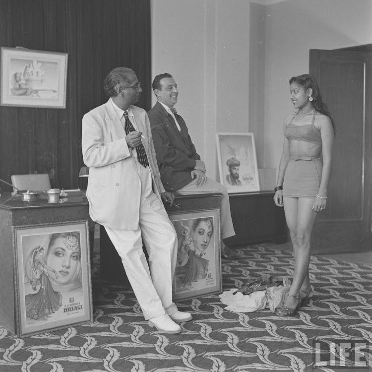 Girls Auditioning Screen Test for Hindi Movies 1950's