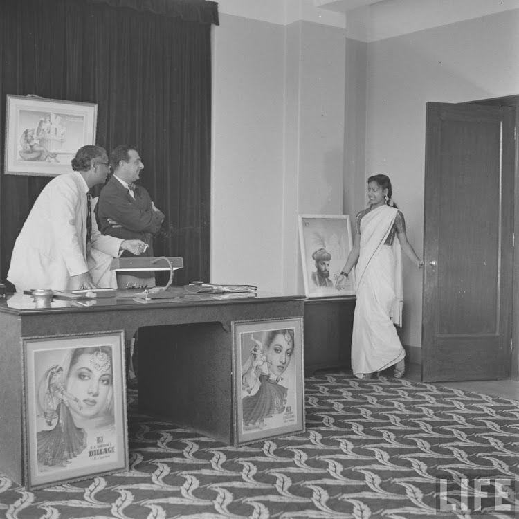 Girls Auditioning Screen Test for Hindi Movies 1950's