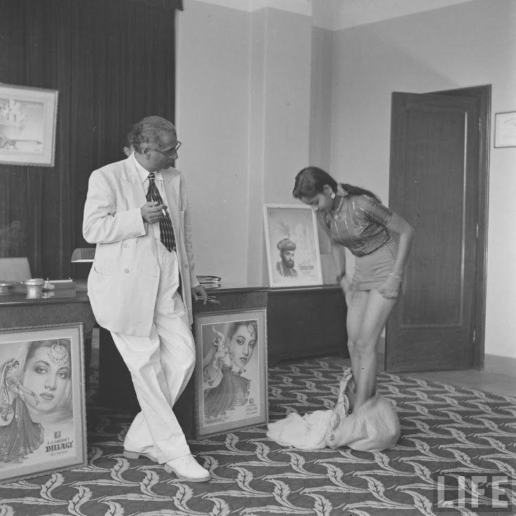 Girls Auditioning Screen Test for Hindi Movies 1950's