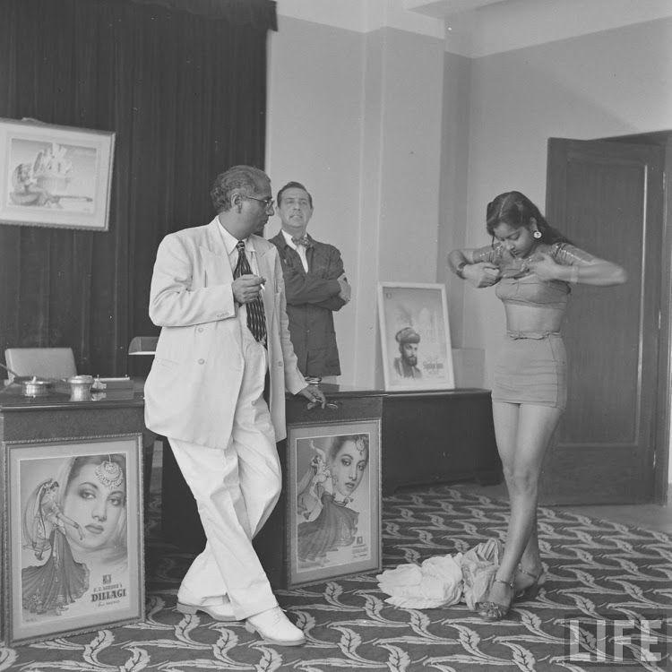 Girls Auditioning Screen Test for Hindi Movies 1950's