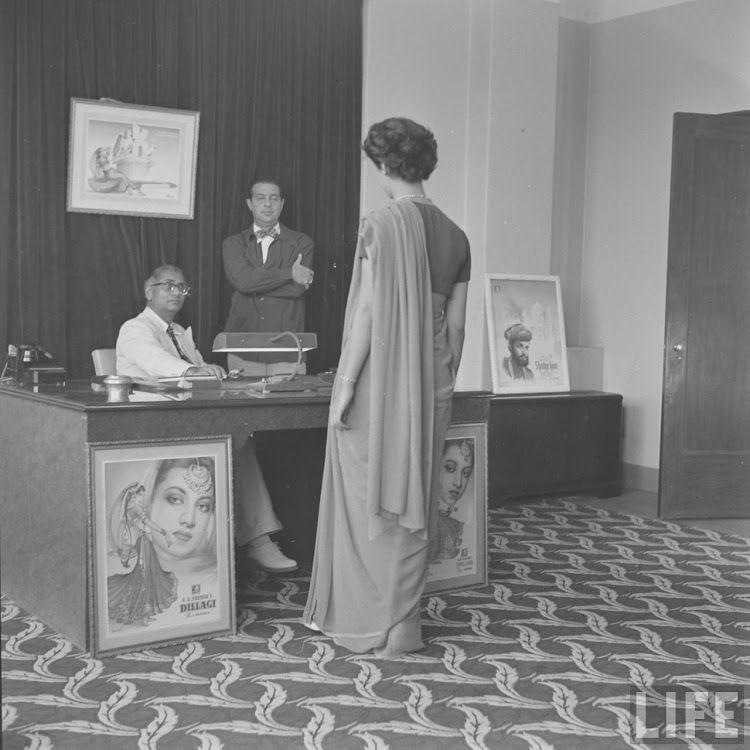 Girls Auditioning Screen Test for Hindi Movies 1950's