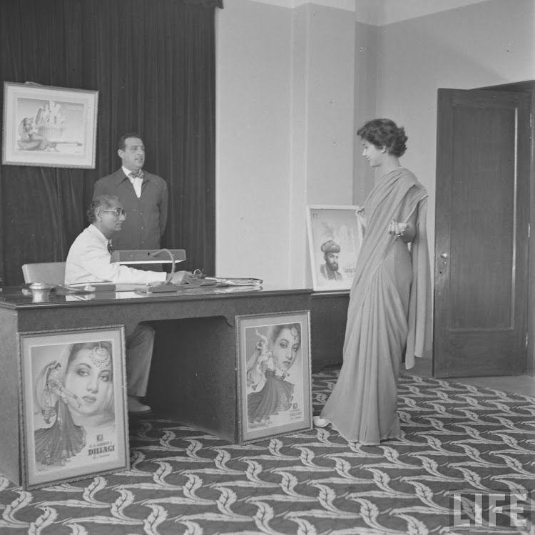 Girls Auditioning Screen Test for Hindi Movies 1950's