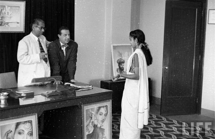 Girls Auditioning Screen Test for Hindi Movies 1950's