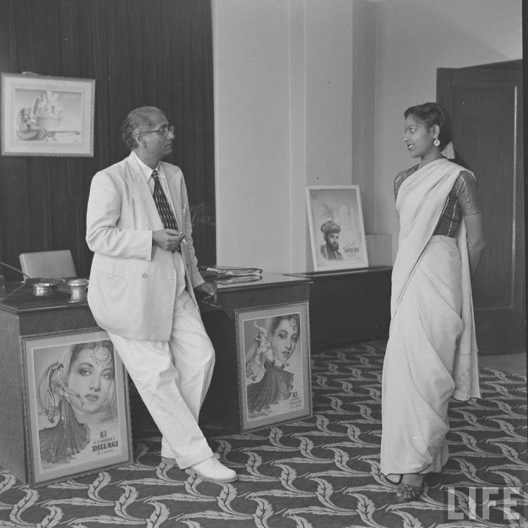 Girls Auditioning Screen Test for Hindi Movies 1950's