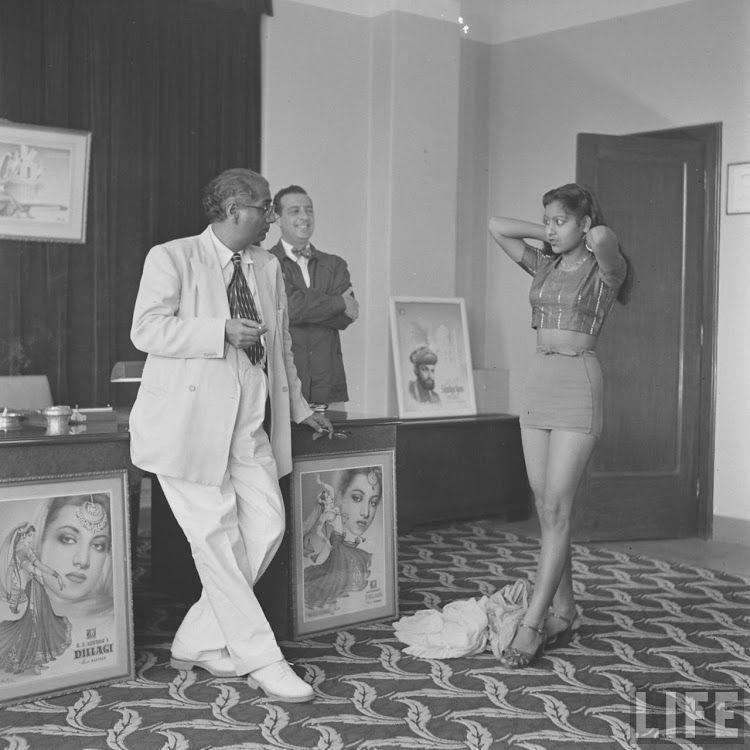 Girls Auditioning Screen Test for Hindi Movies 1950's