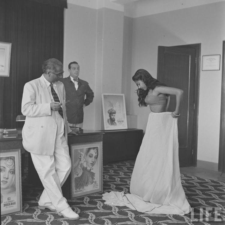 Girls Auditioning Screen Test for Hindi Movies 1950's