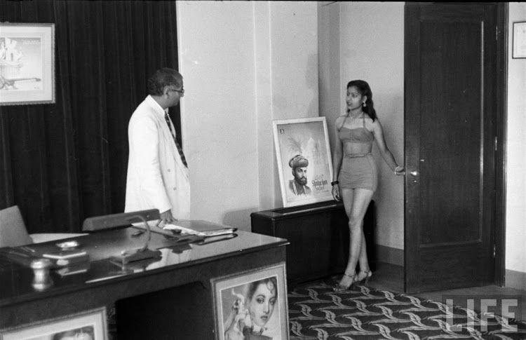 Girls Auditioning Screen Test for Hindi Movies 1950's