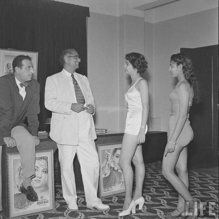 Girls Auditioning Screen Test for Hindi Movies 1950's