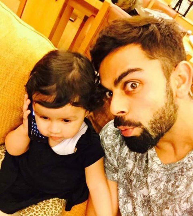 Adorable Pictures of Ziva with Dhoni Photos