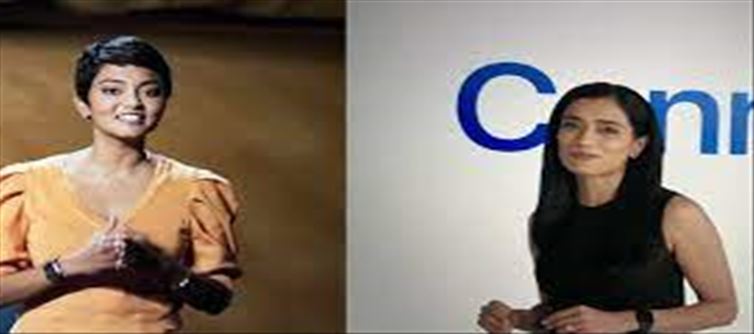 Indian Descent Woman Decorates the Apple Stage...!