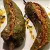 Green chillies stuffed with Besan