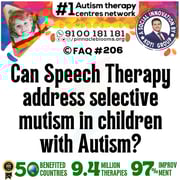 Can Speech Therapy address selective mutism in children with Autism?