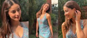 Ananya Panday exuded traditional elegance in a short kurta and sharara