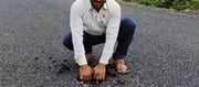 Corruption In Peak Under Modi Rule - Man Tears Month-Old Road By Hand In Maharashtra