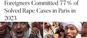Foreigners Committed 77% of Solved Rape Cases In Paris !?!