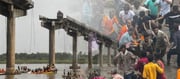 Home Minister Harsh Sanghvi expressed grief over the bridge accident